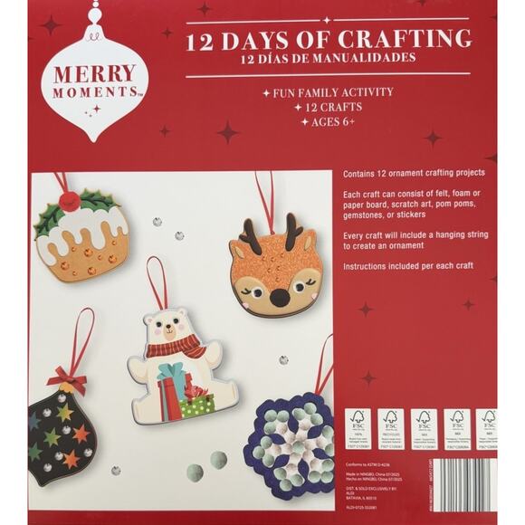 Christmas Craft Kit Advent Calendar 2025 Holiday Ornaments LIMITED EDITION - Picture 3 of 3